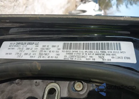 2014 Ram 1500 Ssv z USA, uszkodzony, nr VIN 1C6RR7XT5ES194517